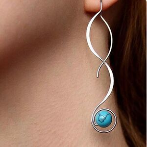 Turquoise Pierced Earrings NWT 
